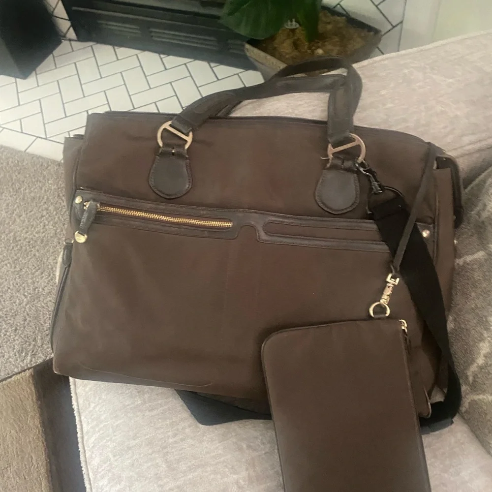 tumi academy travel briefcase bag